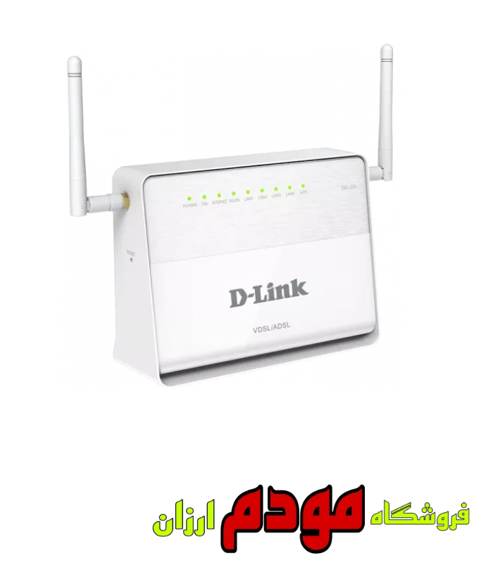 مودم روتر بی سیم ADSL2 Plus و VDSL2 دی لینک مدل DSL-224(استوک)